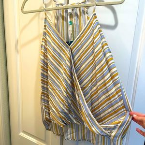 Market & Spruce Surplice Crossover Tank